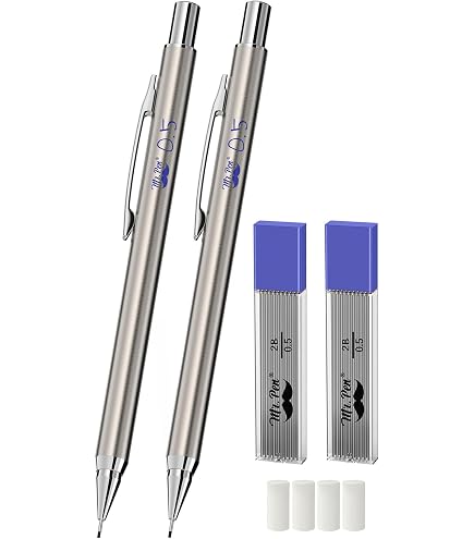 Amazon.com : Mr. Pen- 0.5mm Metal Mechanical Pencil Set with Lead